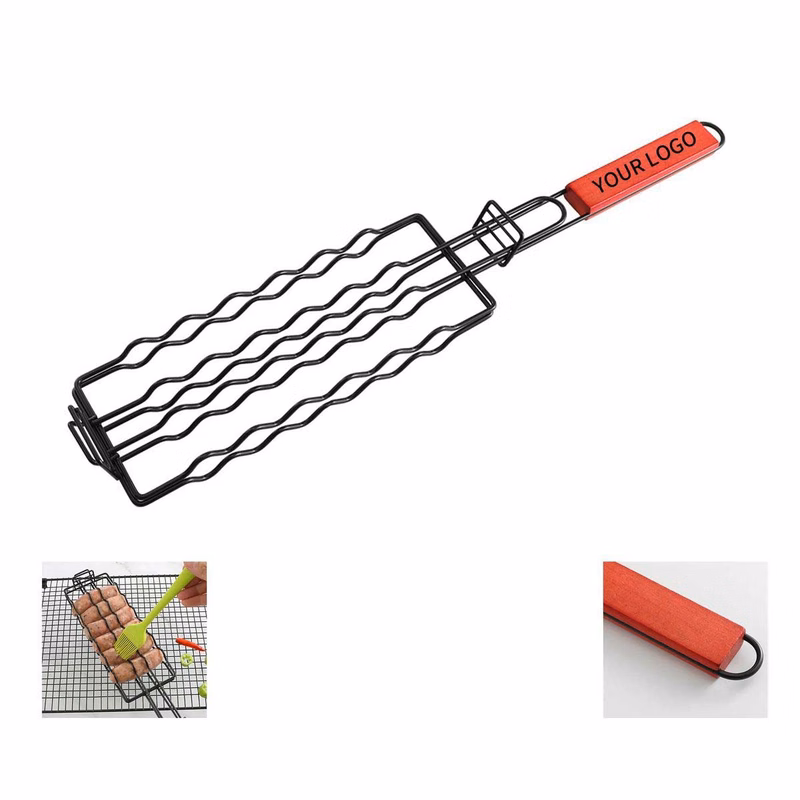 Heavy Duty Iron Basket for Grilling Small Foods