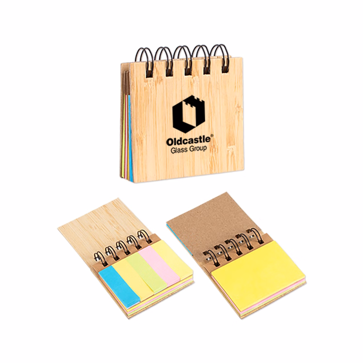 Bamboo Pocket Sticky Notebook