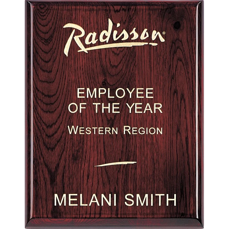 Piano Finished Plaque w/Gold Filled Engraving (7"x9") 1