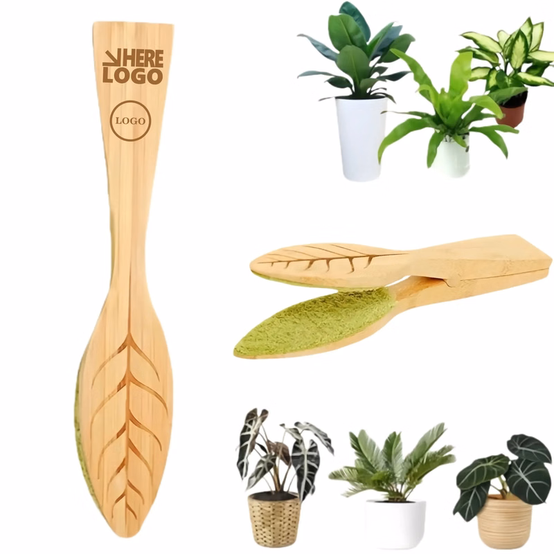 Eco-Friendly Bamboo Leaf Cleaning Tongs For Potted Plants