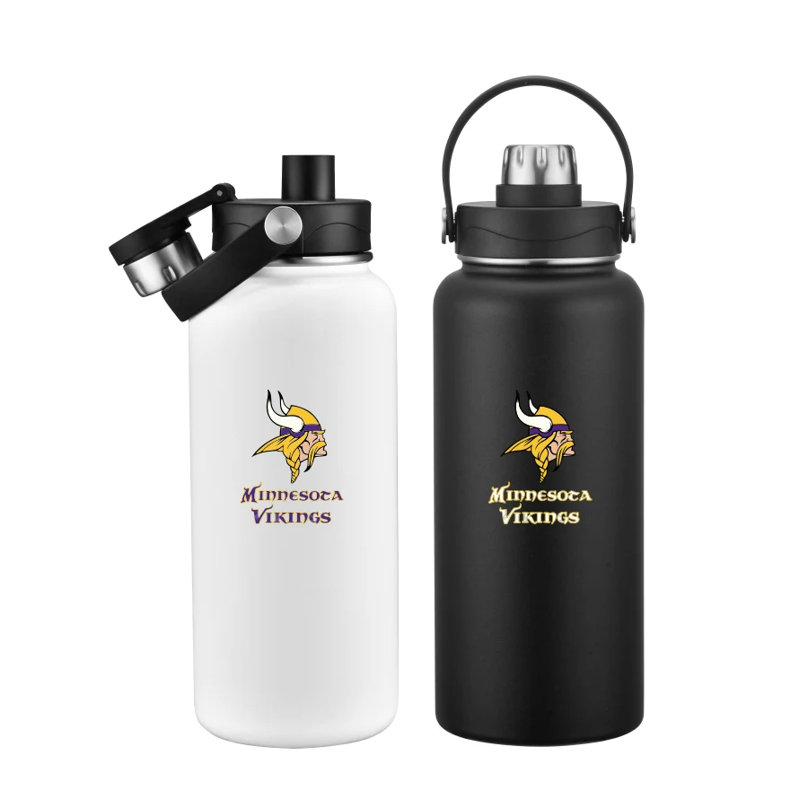 Union Printed - 34 oz Vacuum Water Bottle w/ Screw-on lid 1