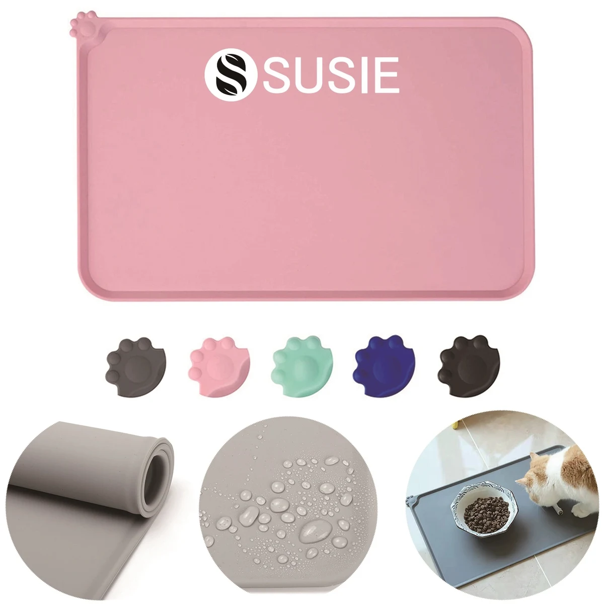 Non Slip Pet Food Mats Tray 1
