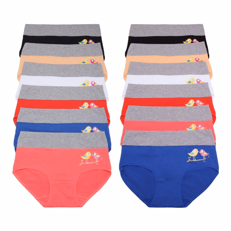 Mid-Rise Brief Panties - Assorted