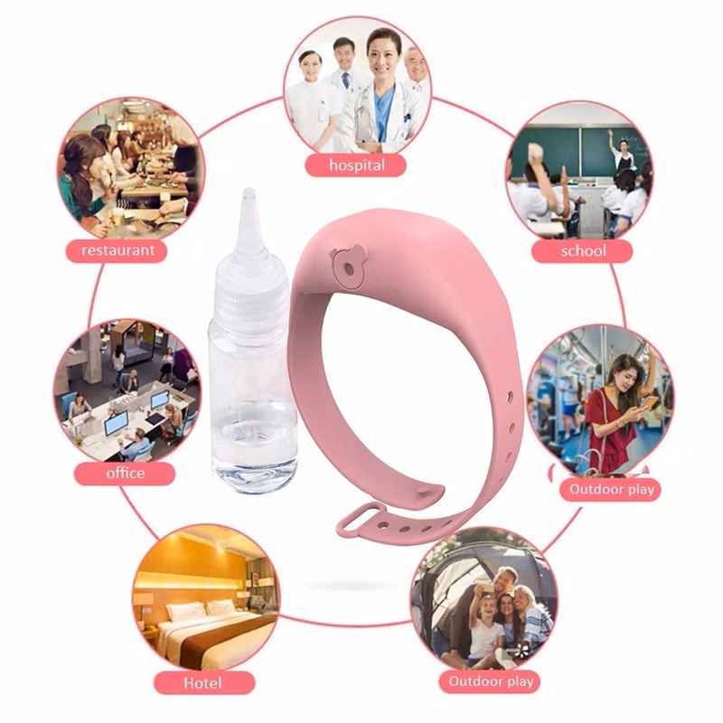 Empty Hand Sanitizer Bracelet Set
