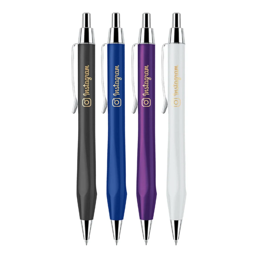 Union Printed - Pear Solid Brass Click Metal Pen 1
