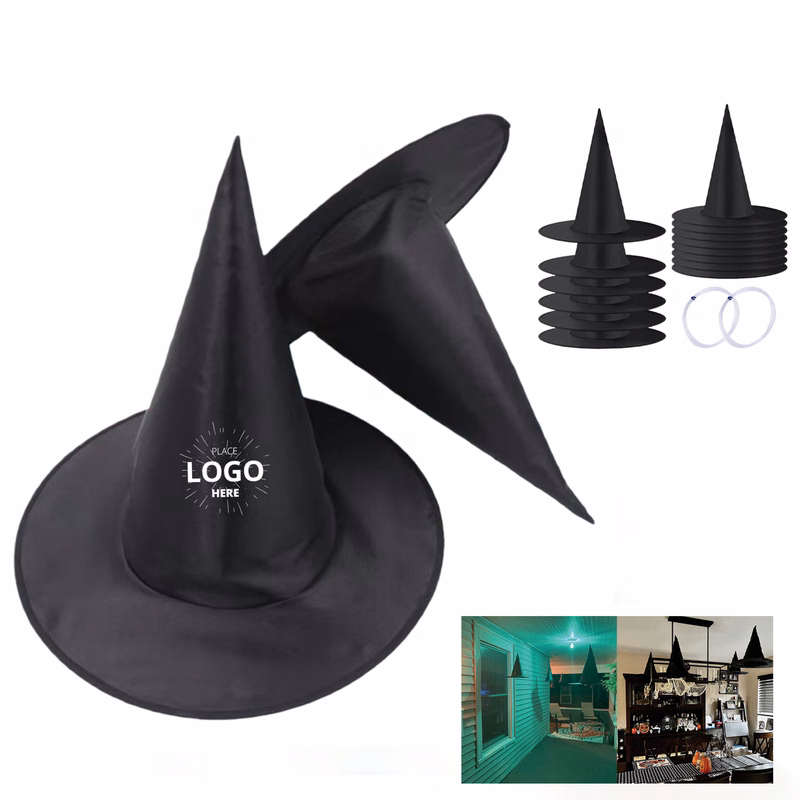 Halloween Witch Hats Black Hanging Witch Hat