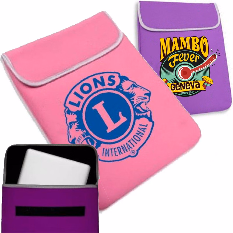 Neoprene Laptop sleeve w/ Flip cover & velcro closure