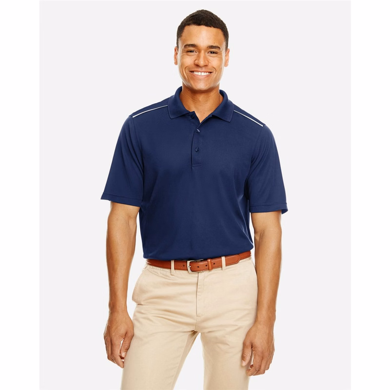 Men's Radiant Performance Piqué Polo with Reflective Piping - 88181R