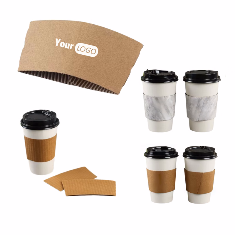 Custom Disposable Kraft Cup Sleeve