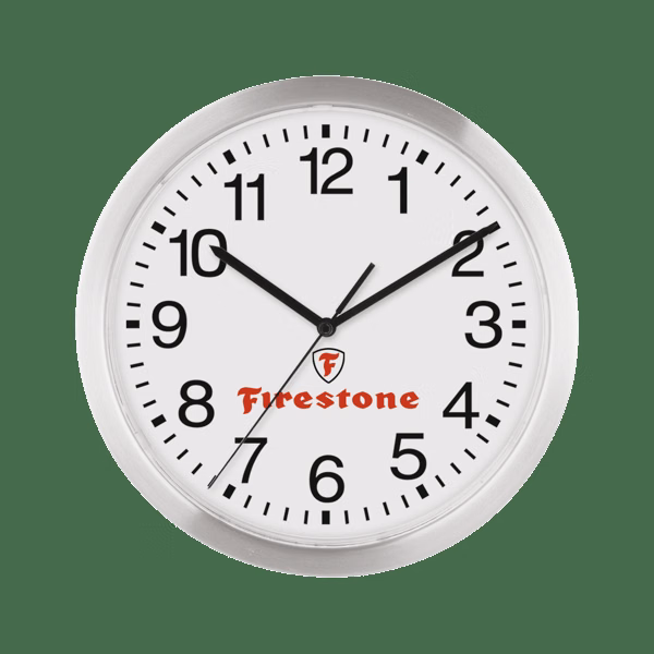 12" Slim Metal Wall Clock"