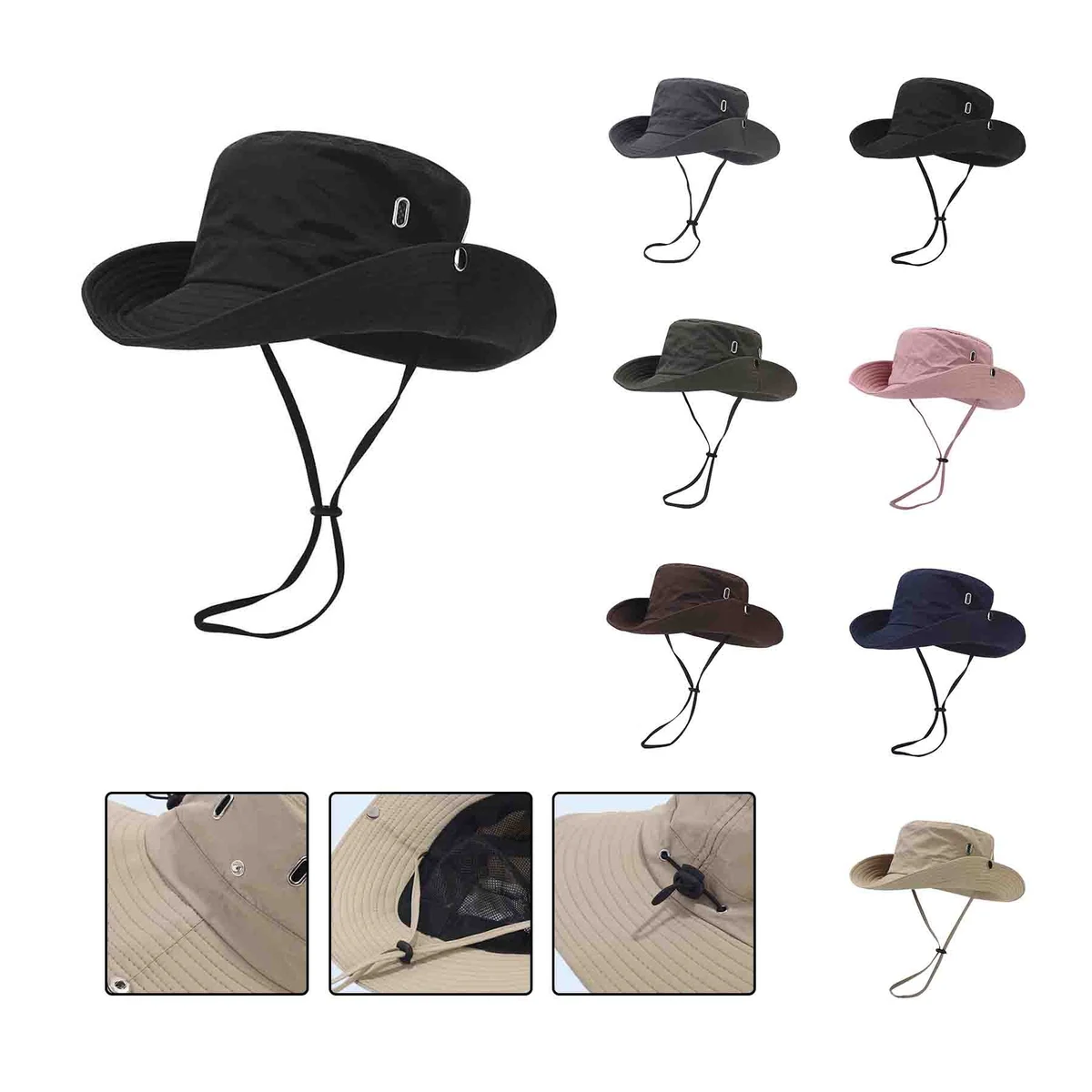 Outdoor Camping Rope Fisherman Hat 1