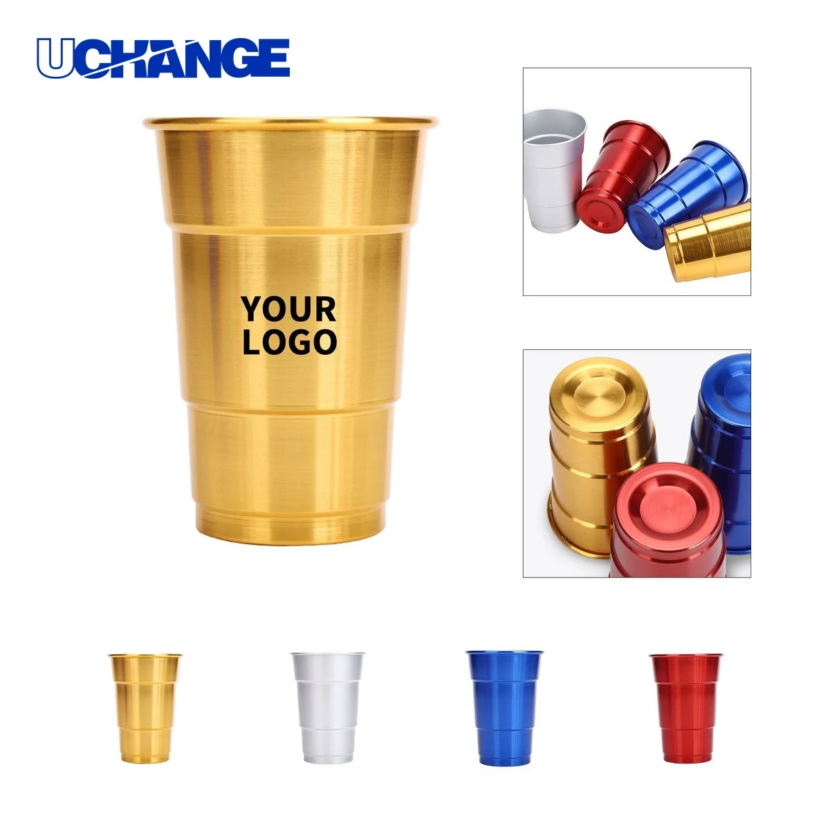 Recyclable Aluminum Cup 16 Oz with Full Color Imprint 1