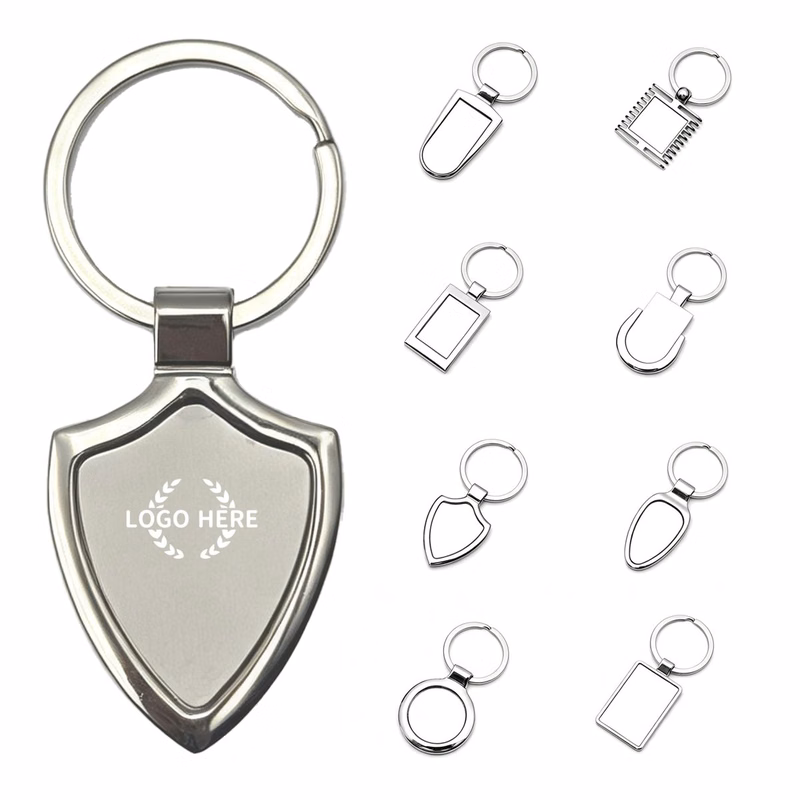 Metal Shield Shaped Keychain