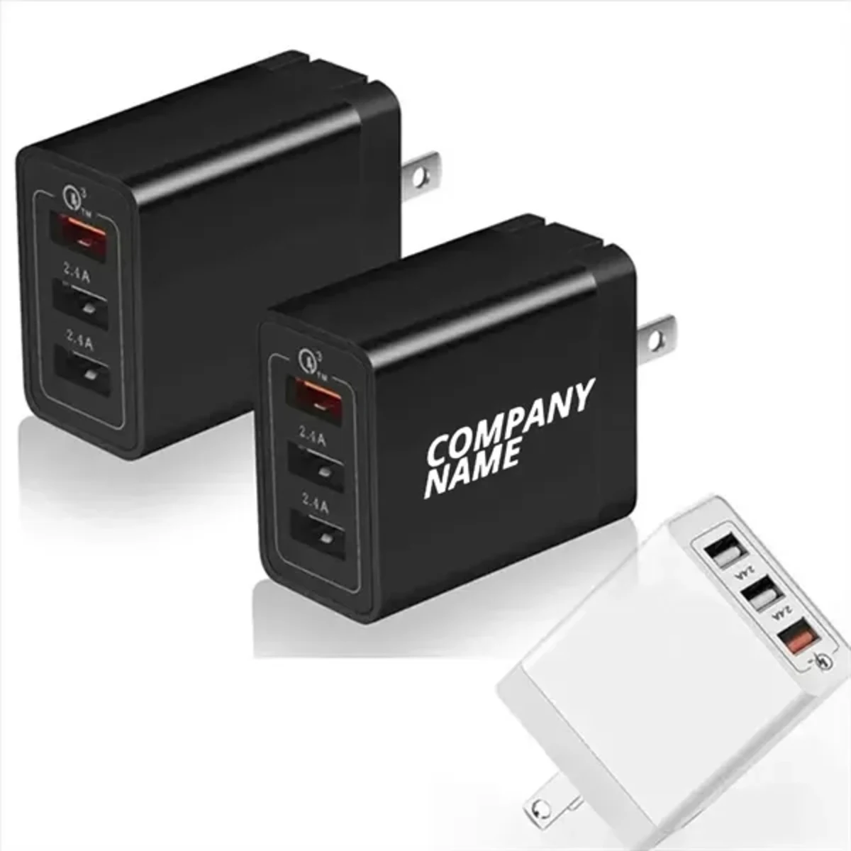 Compact 3 Port USB Wall Charger 1