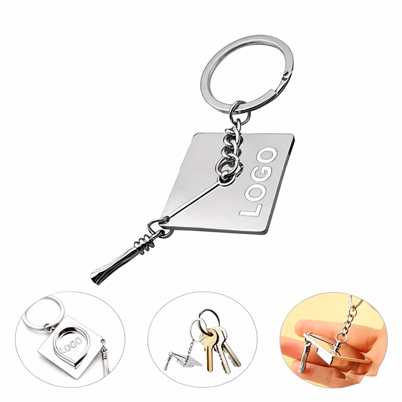 Academic Grad Cap Keychain