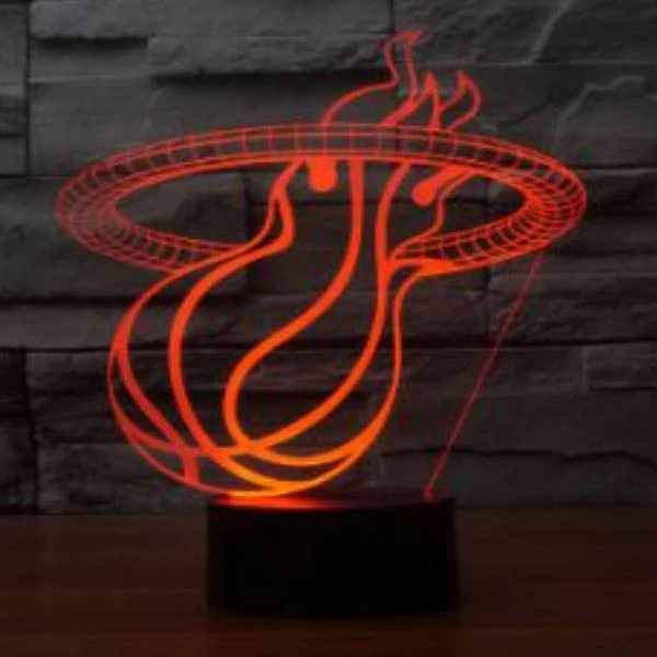 Custom Made-To-Order 3D Optical Illusion LED Desk Lamp 1