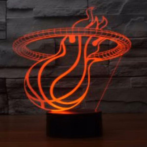 Custom Made-To-Order 3D Optical Illusion LED Desk Lamp