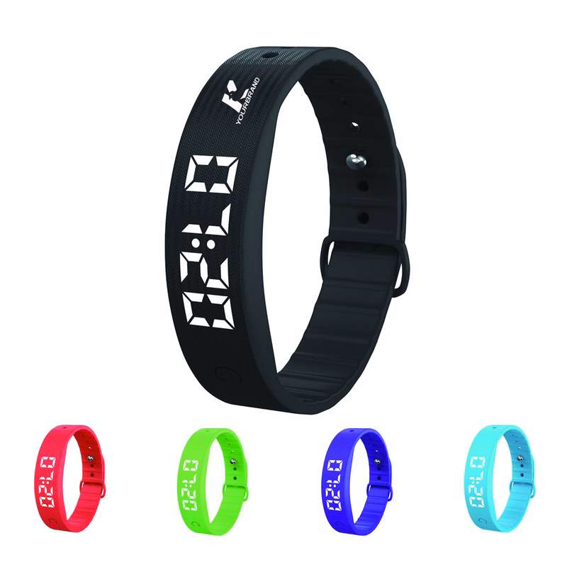 Silicone Adjustable Smartwatch Digital Fitness Tracker