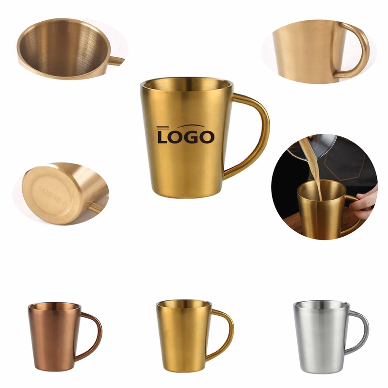 10oz Stainless Steel Cups With Handles