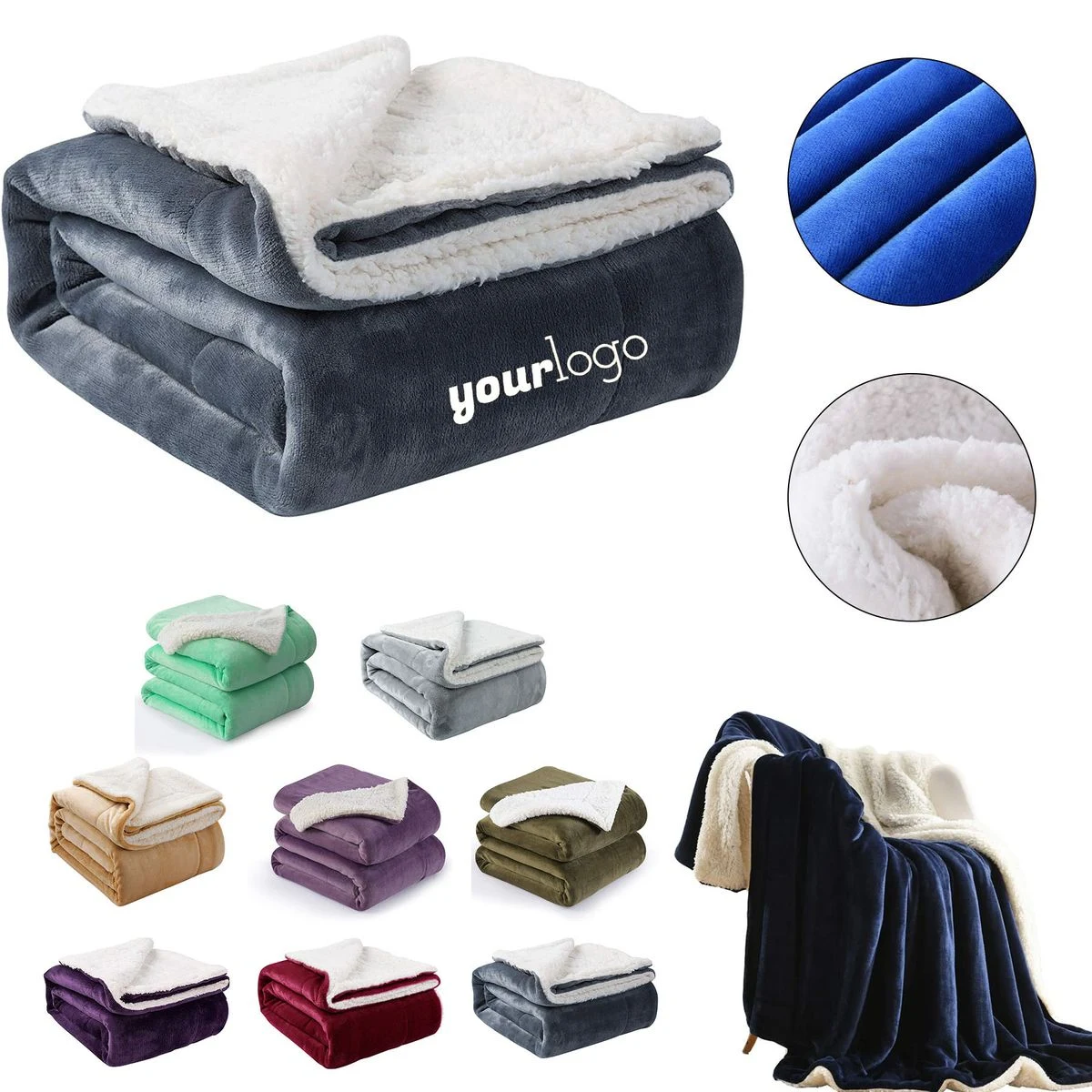 Sherpa Fleece Blanket 1