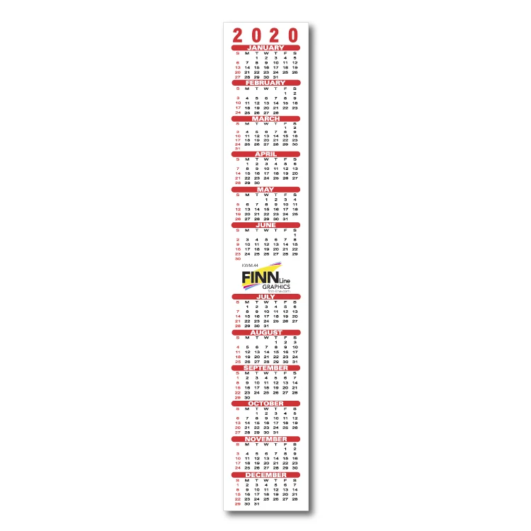 Magnetic Strip Calendar 1