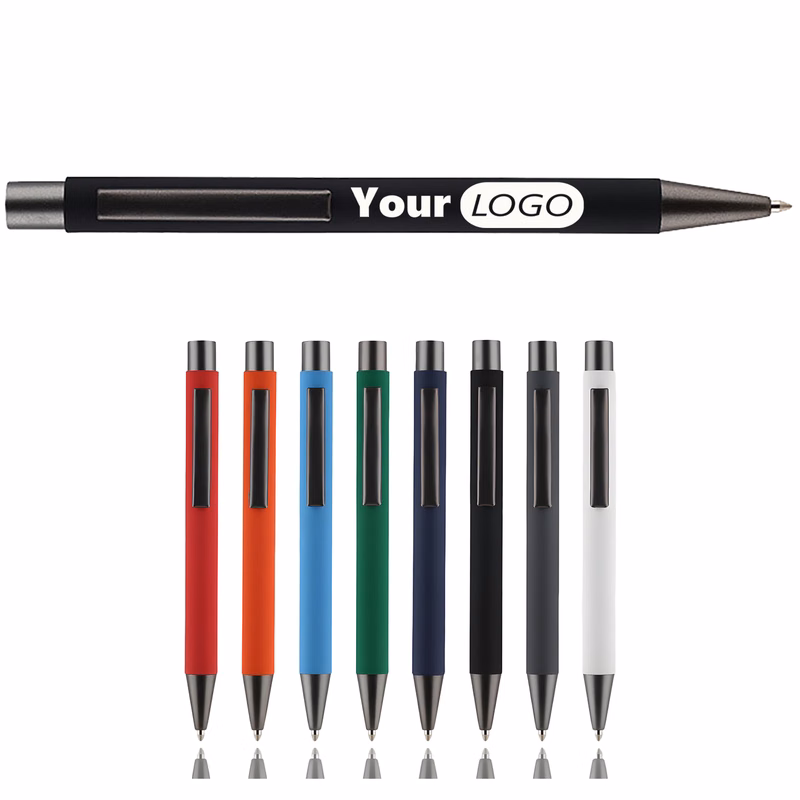 Sleek Aluminum Click Action Ballpoint Pen