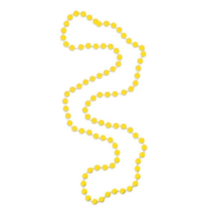 Yellow Candy Bead Necklace 1