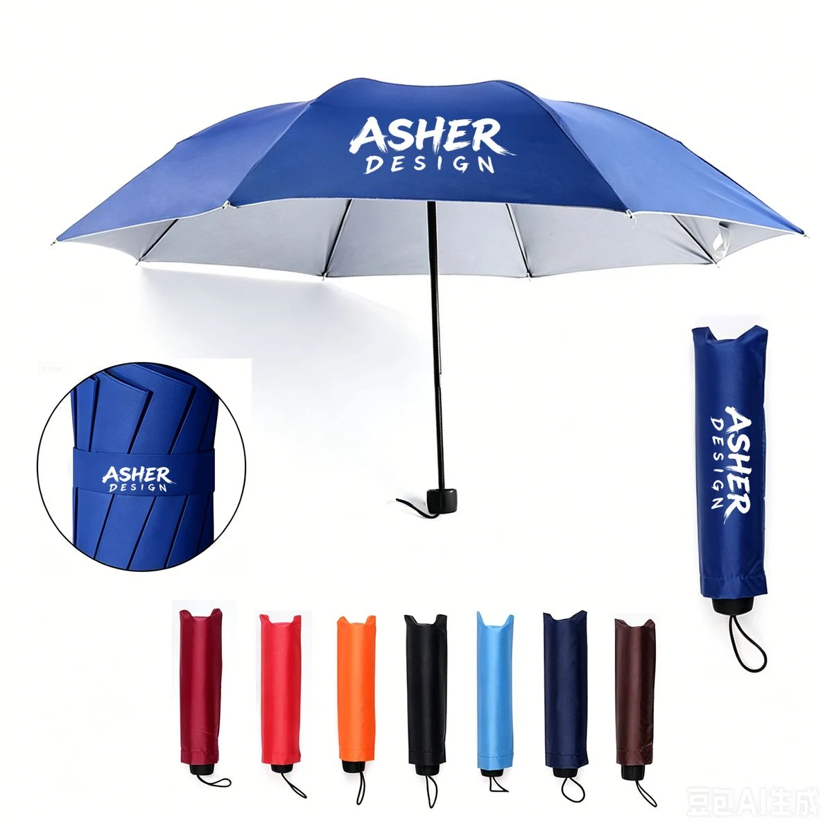 Durable Heavy Duty Windproof Compact Umbrella for Rain 1