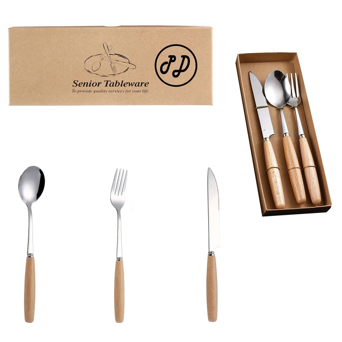3PCS Stainless Steel Flatware Set 1