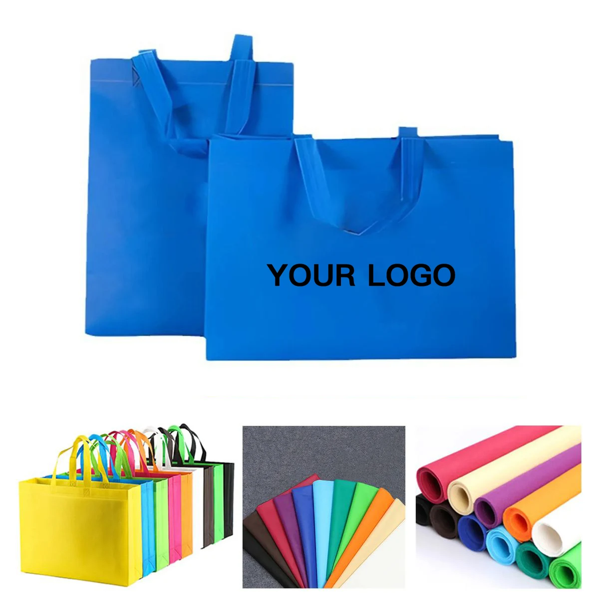 Reinforced Polypropylene Bag for Groceries, custom plastic bag with logo imprint 1