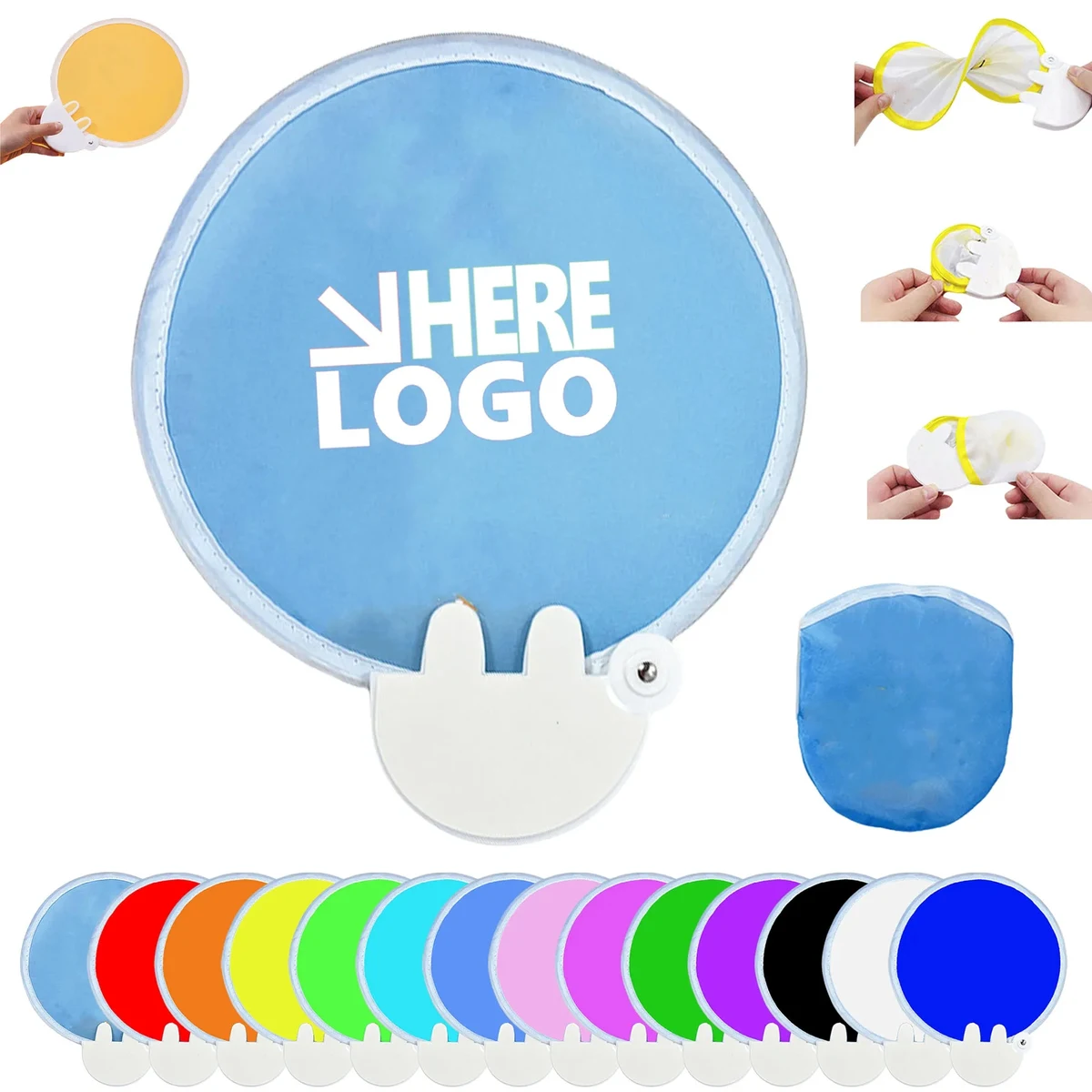 Foldable Hand Discs Fans 1