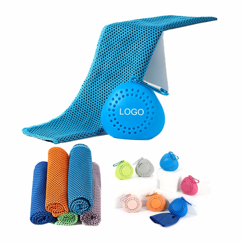 Cool Cooling Towel with Silicone Case