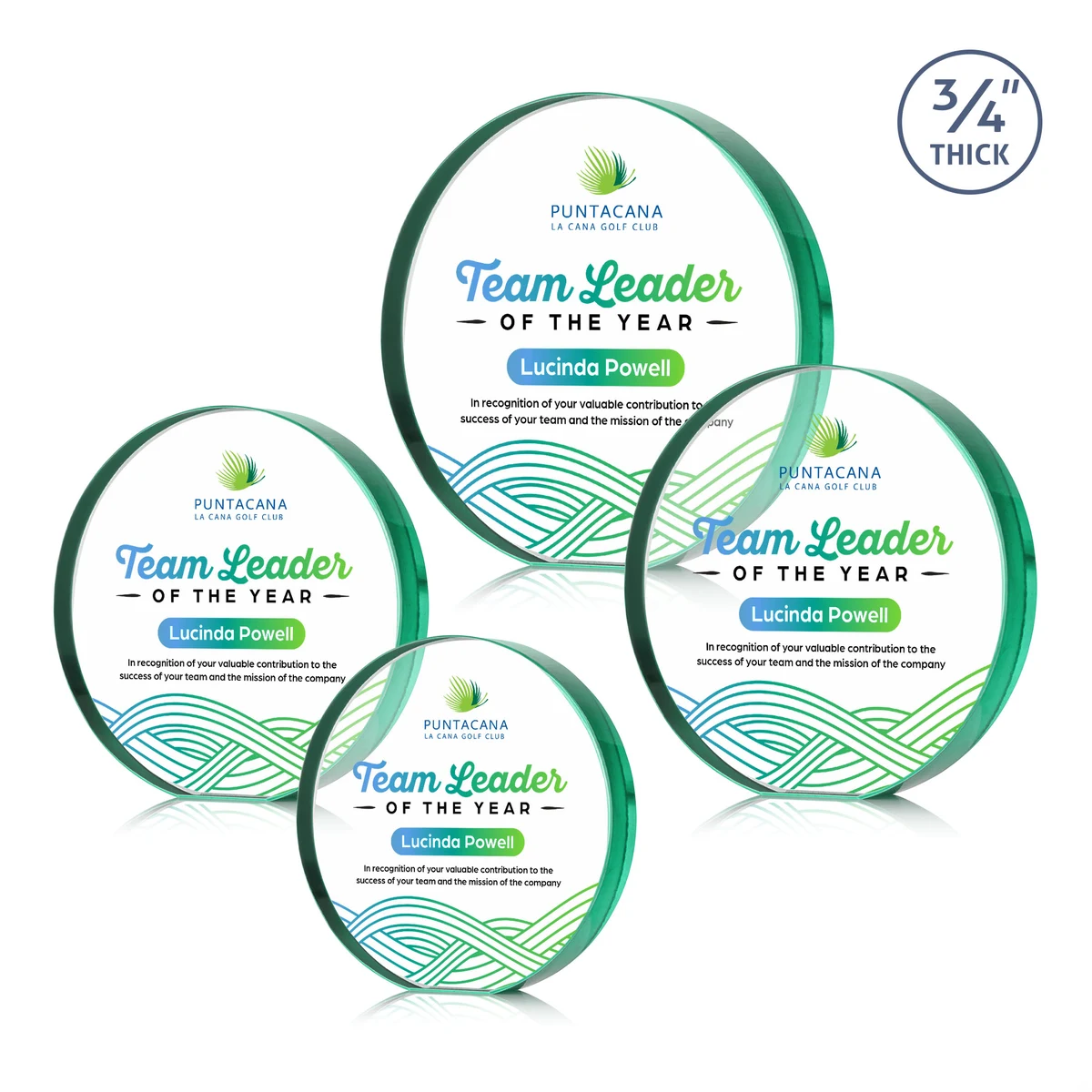 Gainsborough Circle VividPrint™ Award - Emerald 1
