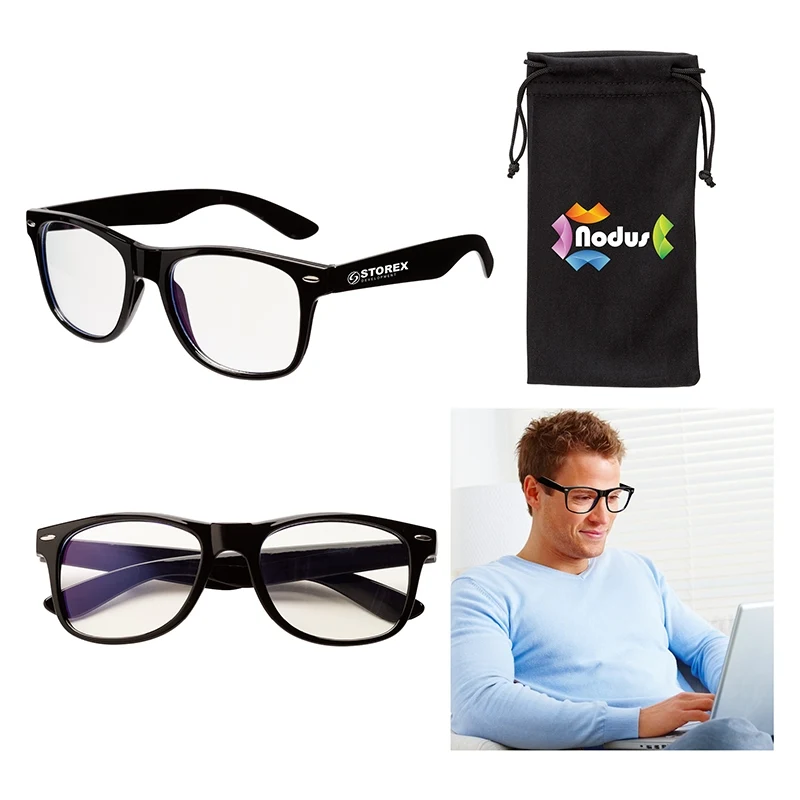 Edmond II Bluelight Blocking Glasses & Pouch 1