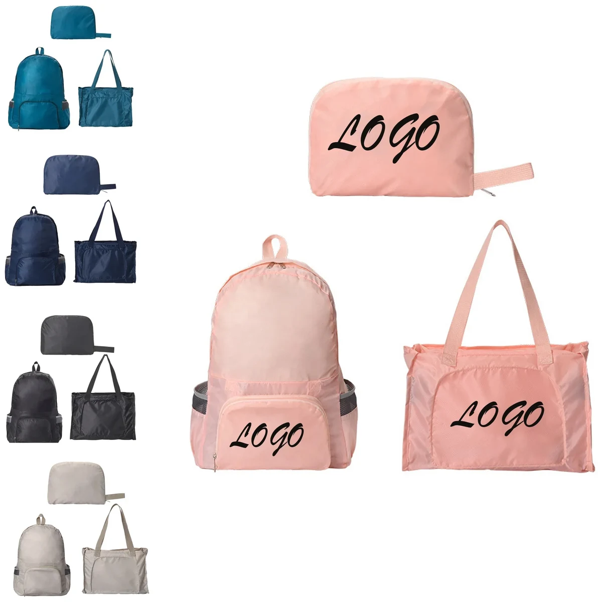 3in1 Lightweight Polyester Backpack With A Storage Bag 1