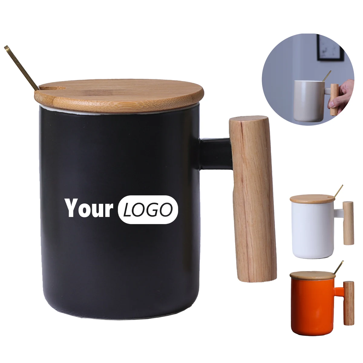 Ceramic Handle With Lid Mug 1