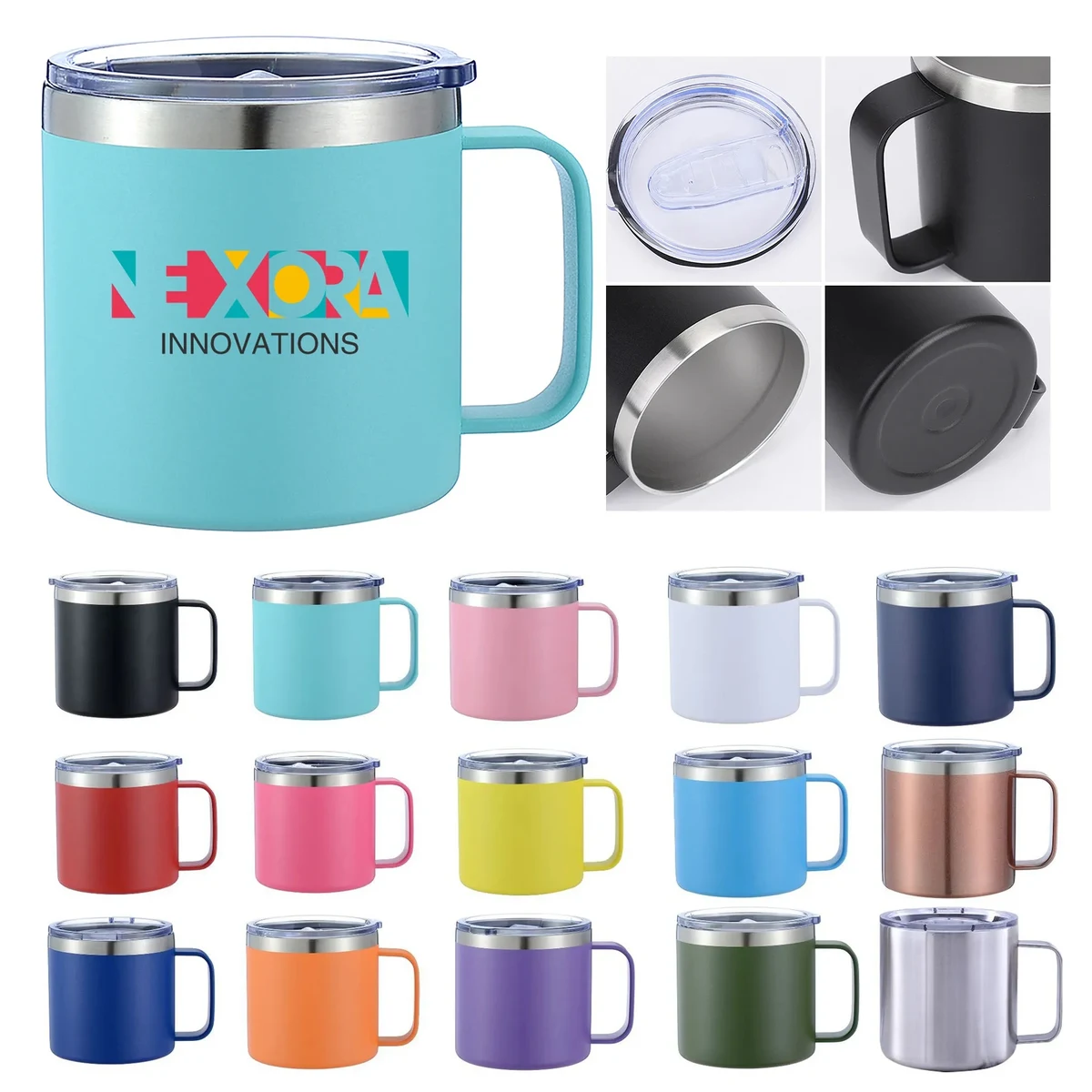 Stainless Steel Insulated Mug with Handle 14oz 1