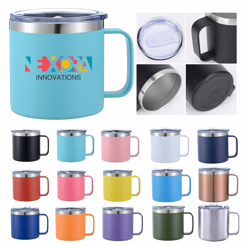 Stainless Steel Insulated Mug with Handle 14oz