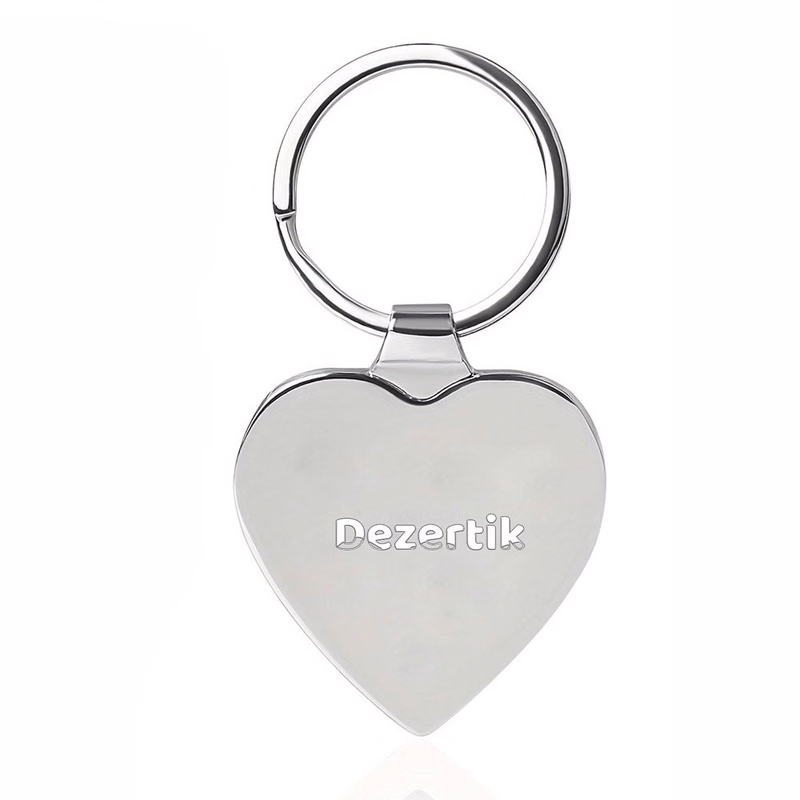 Custom Heart Shape Metal Keychains
