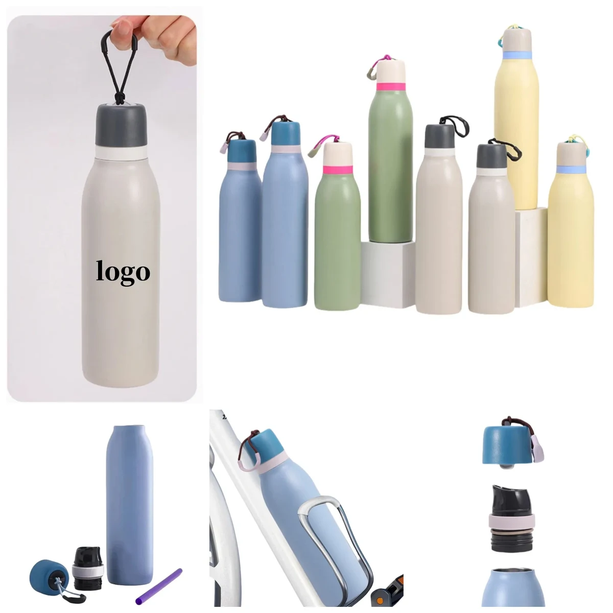 18oz Insulated vacuum flask Sports Water Bottles Macaron 1
