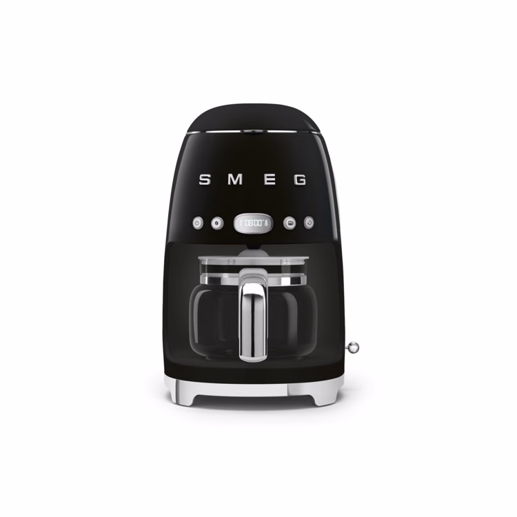 SMEG Drip-Filter Coffee Machine - Black Glossy
