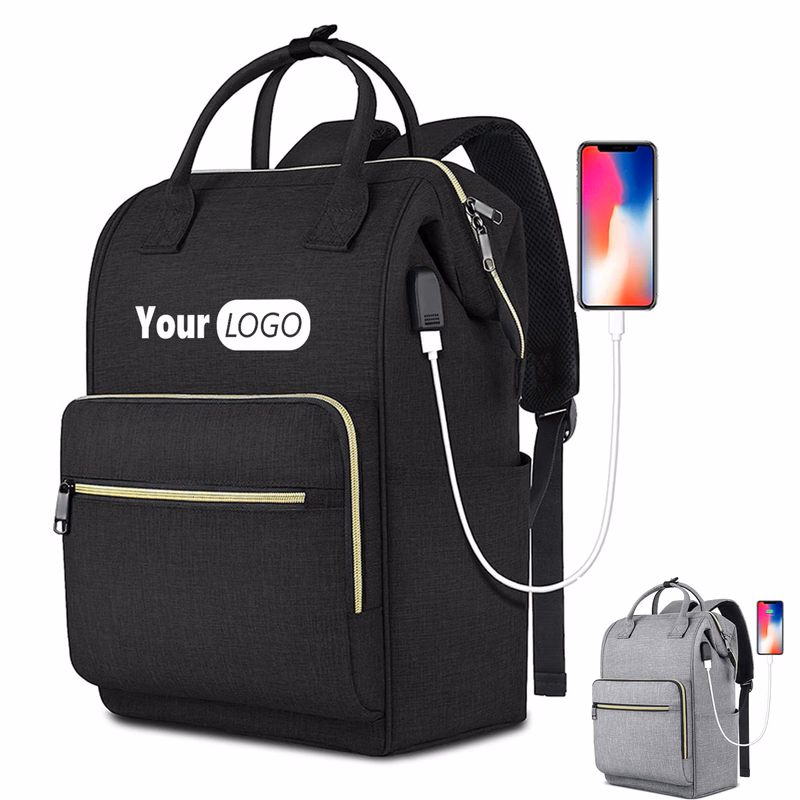 Laptop Backpack with USB Charging Port Carry on Bag for Work