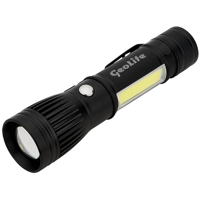 Channel LED / COB Rechargeable Flashlight 1