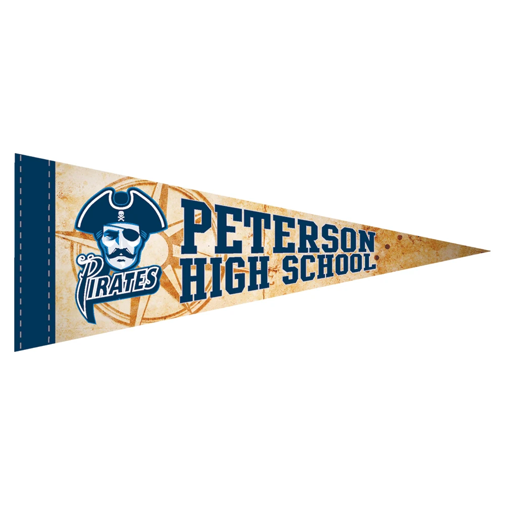 5" x 12" Full Color Felt Pennant, No Strip 1