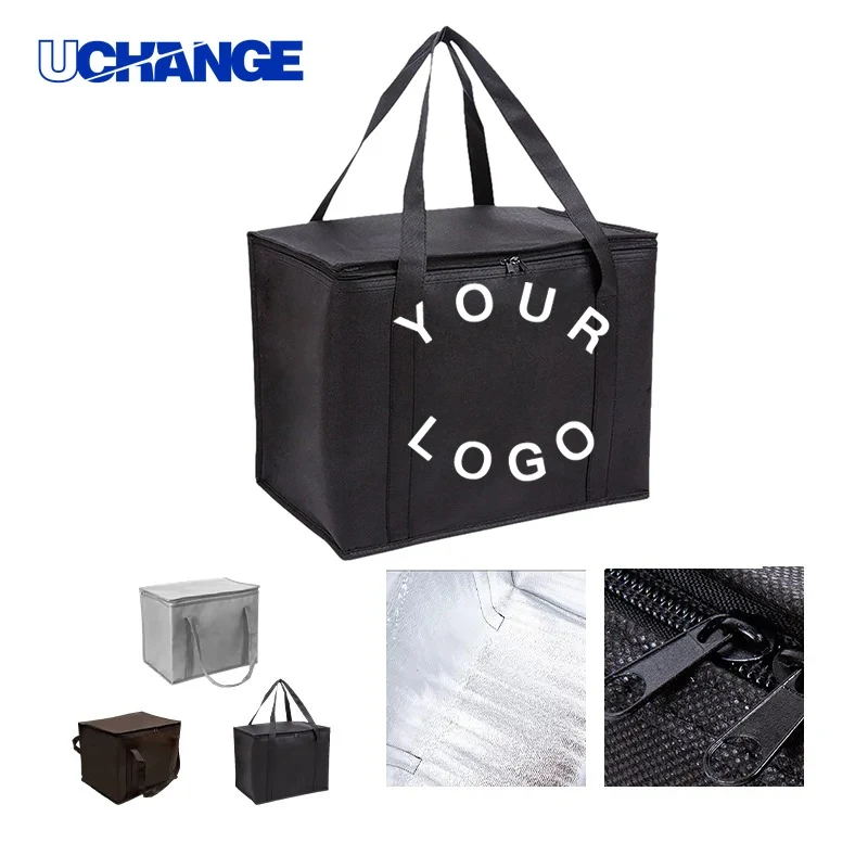 Non Woven Grocery Tote Bag Carrier Insulated 1