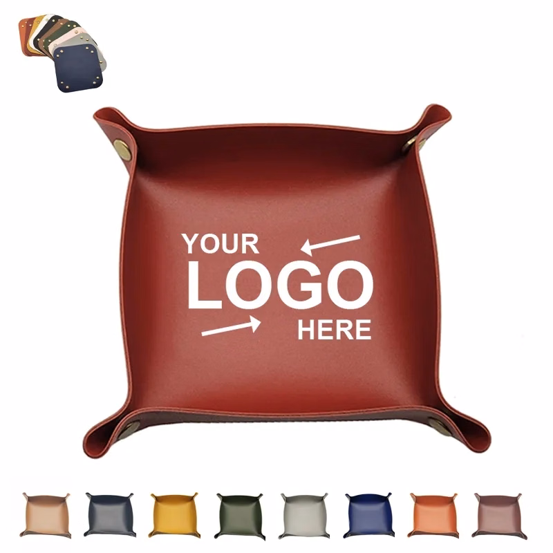 Pu Leather Foldable Desk Organizer