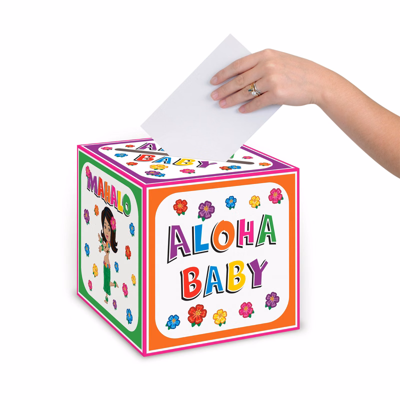 Hula Baby Card Box