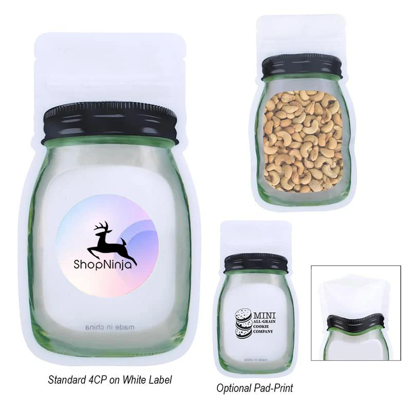 3.8 Oz. Reusable Storage Bag - Cashews 1