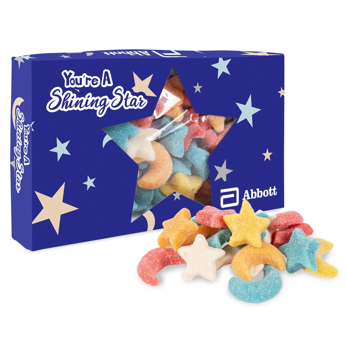 You're a Star Die Cut Box with Gummy Glitter Sour Stars & Moons 1