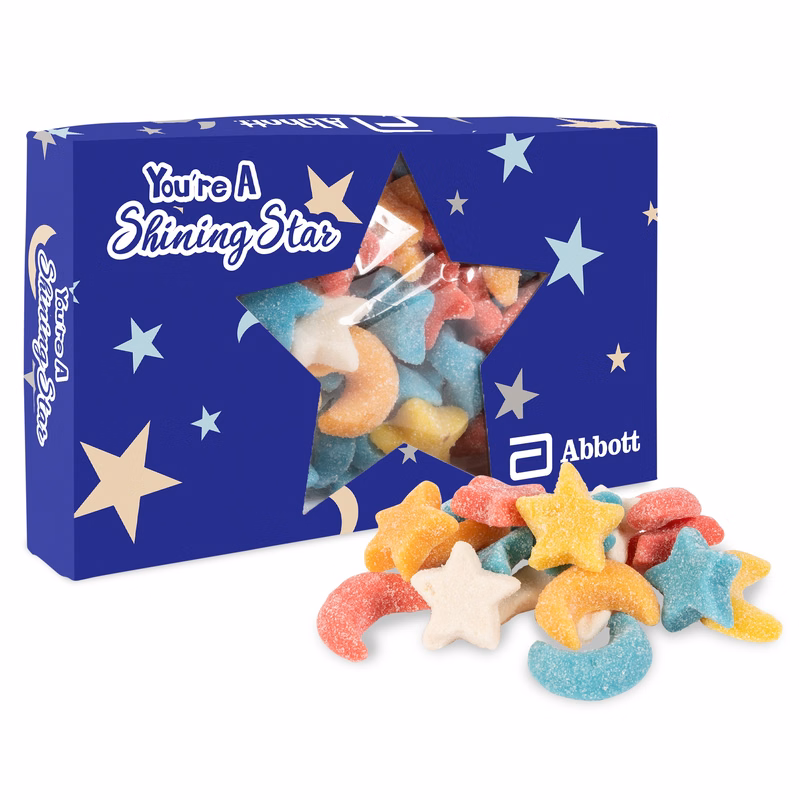 You're a Star Die Cut Box with Gummy Glitter Sour Stars & Moons